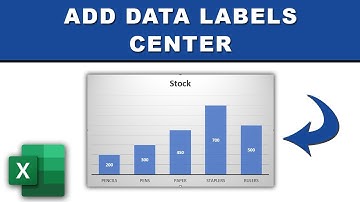 How to add data labels center in excel chart