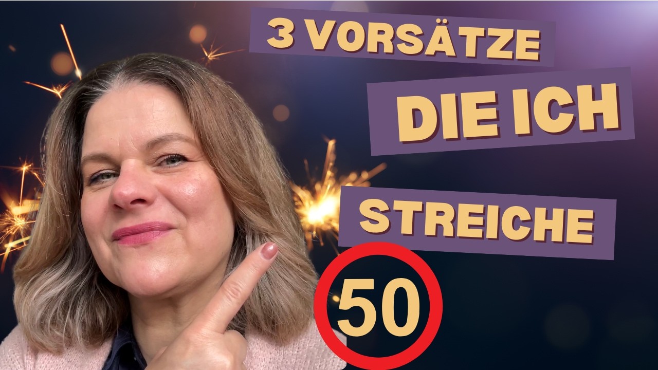 3 Dinge, die ich mir NICHT mehr vornehme - Ü 50 Edition