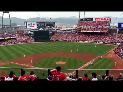 2016/4/24 広島 対 阪神 スタメンシート発表