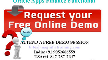 Oracle Apps Finance Functional Online training