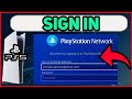 Ps5 how to sign in