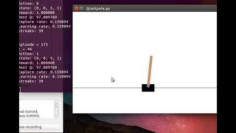 Q learning for cart pole problem