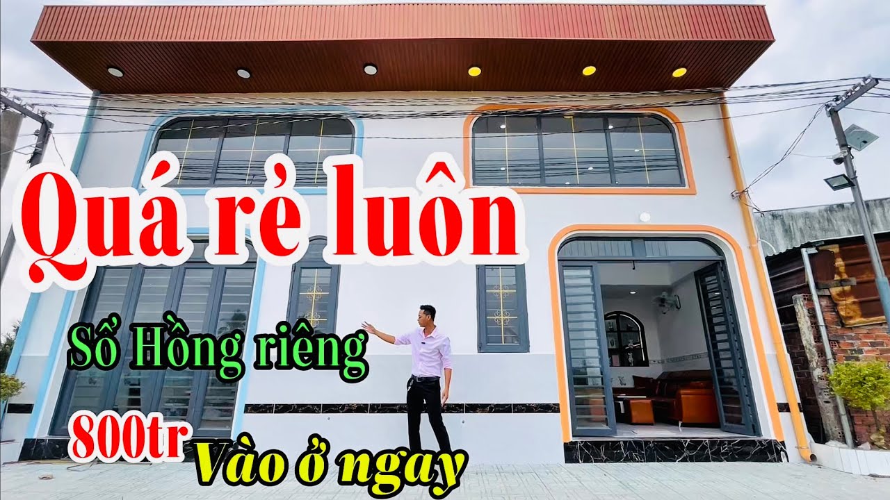🏠✅Nhà sổ Hồng riêng 👉Đúng rẻ 😮Chỉ 800tr vào ở ngay ✅Gần Bình Chánh 