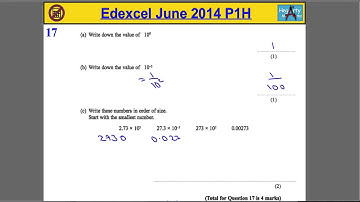 Edexcel Maths P1 June 2014 Higher Q17