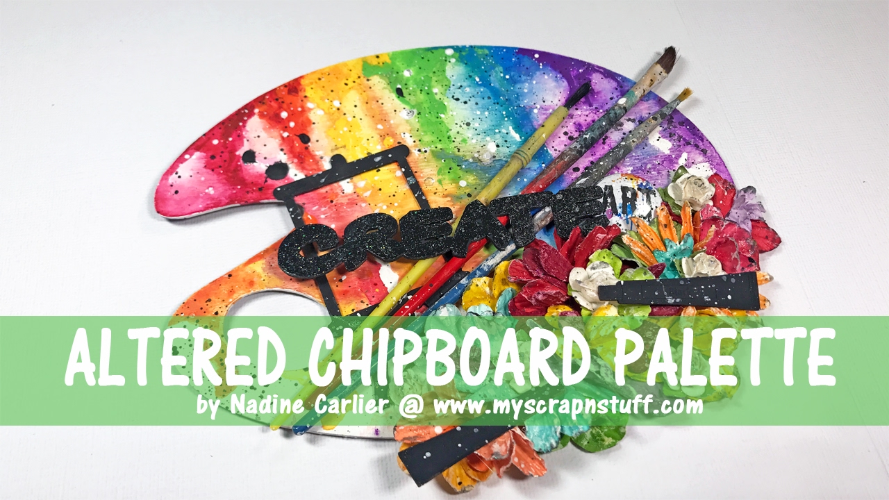 Altered Chipboard Paint Palette YouTube