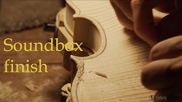 MAKING A VIOLIN | Soundbox 1st FINISHING | Step 18 | Amati Model