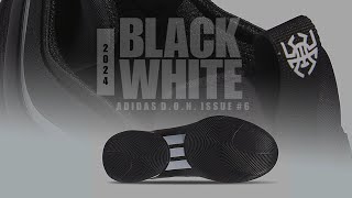 Adidas DON issue #6 BLACK AND WHITE — DONOVAN MITCHELL