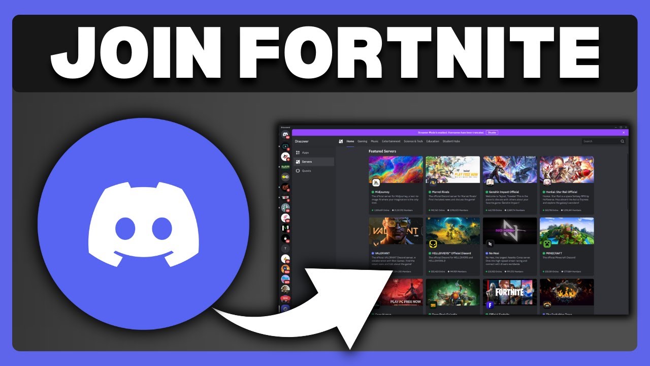 How To Join Official Fortnite Discord - YouTube
