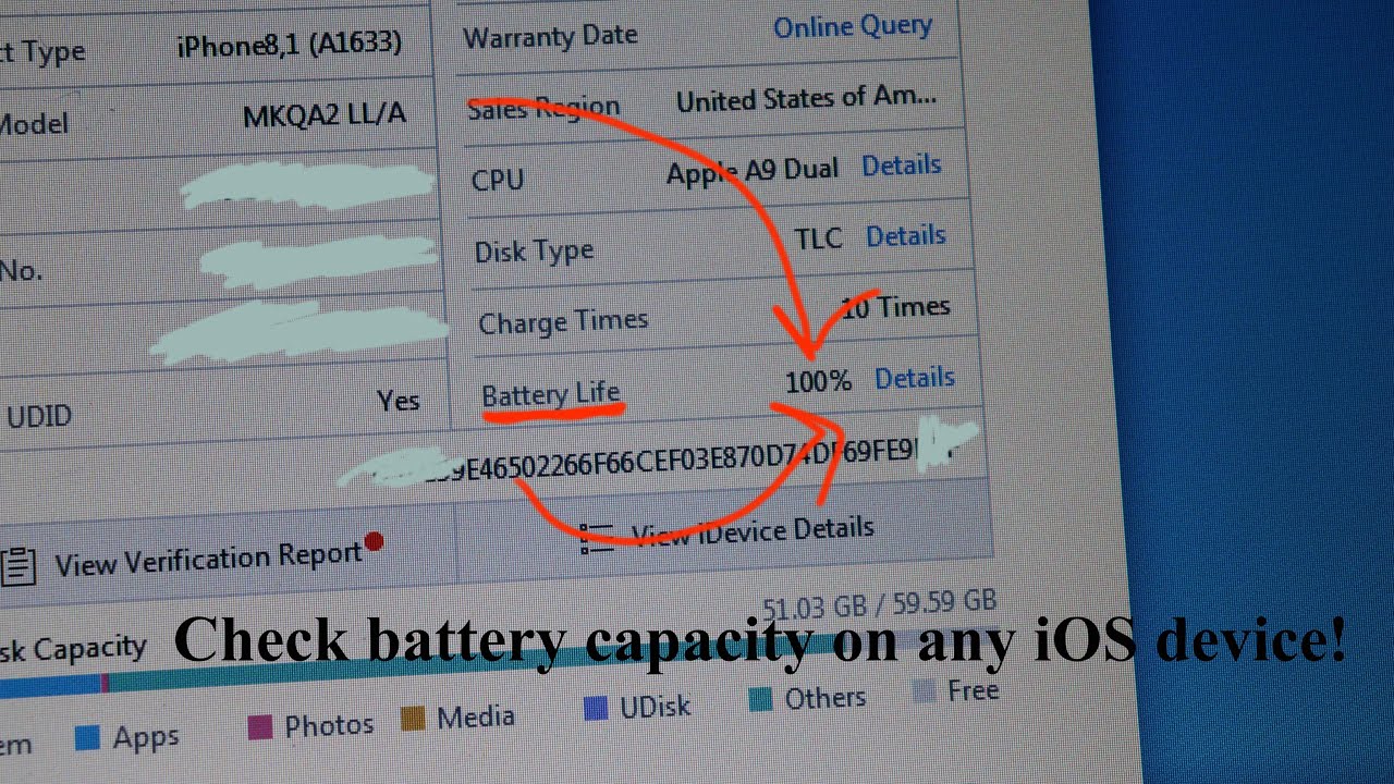 How to check battery capacity/health on any iOS device! (No Mac