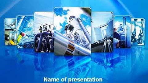 Pipe Welding PowerPoint Template by PoweredTemplate.com