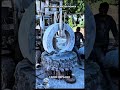 How a Massive Stone Wheel Floats and Spins on Water 🌊🪨