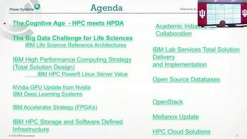 IU PTI Workshop: IBM High Performance Computing with NVIDIA