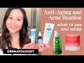 Antiaging  hormonal acne skincare routines for am and pm