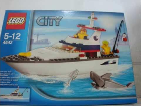 LEGO City 4642 Fishing Boat Speed Build [Excluding Included In Set Shark]  