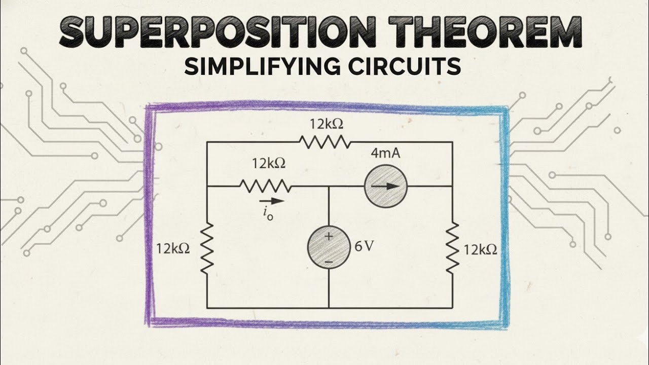 Superposition theorem explanation with example in Telugu # ...