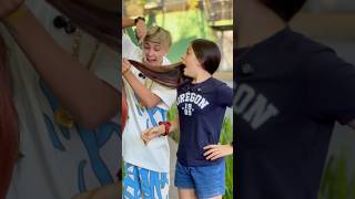 CORTEI O MAIOR CABELO DO MUNDO😱 #shorts #viral #treending