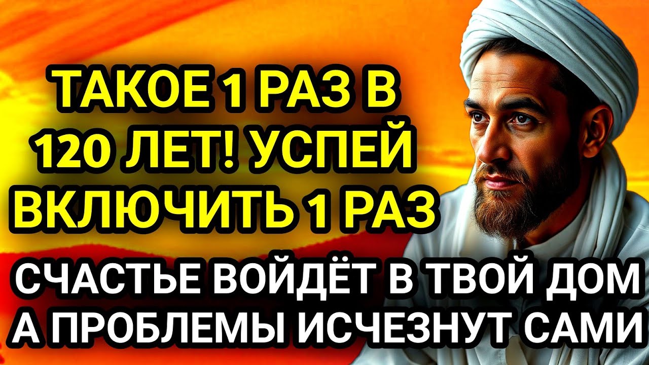 ✨🤲УСПЕЙ ВКЛЮЧИТЬ 1раз! СЧАСТЬЕ ВОЙДЁТ В ДОМ, А ПРОБЛЕМЫ ИСЧЕЗНУТ САМИ! Это Чудо