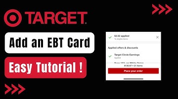 How to Add EBT Card to Target App !