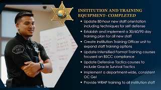 Institutional Insights - Institution and Training Equipment Workgroup Progress