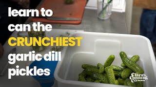 Learn to Can The Crunchiest Garlic Dill Pickles: Clara's Canning, The Show