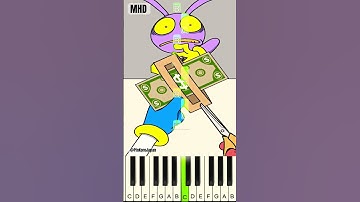 Impossible! TADC Jax & Pomni Easy Magic Trick Tutorial @pinkorojapan - Piano Tutorial