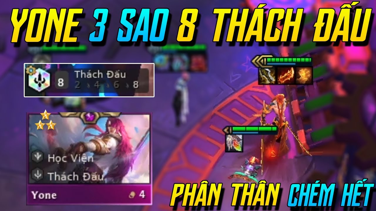 (ĐTCL) YONE 3 SAO MÙA 6 PHÂN THÂN CHÉM HẾT CẢ ĐỘI HÌNH ĐỊCH VỚI 8 THÁCH ĐẤU! TFT MÙA 6 | iLoda