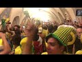 Brazil 2 X 0 Serbia - Subway Station in Moscow - Brazilians invade Russia .