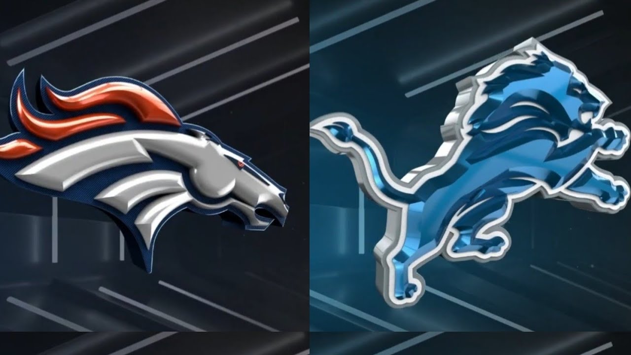 NFL SIM SEASON / WEEK 1 / DENVER BRONCOS VS DETROIT LIONS - YouTube