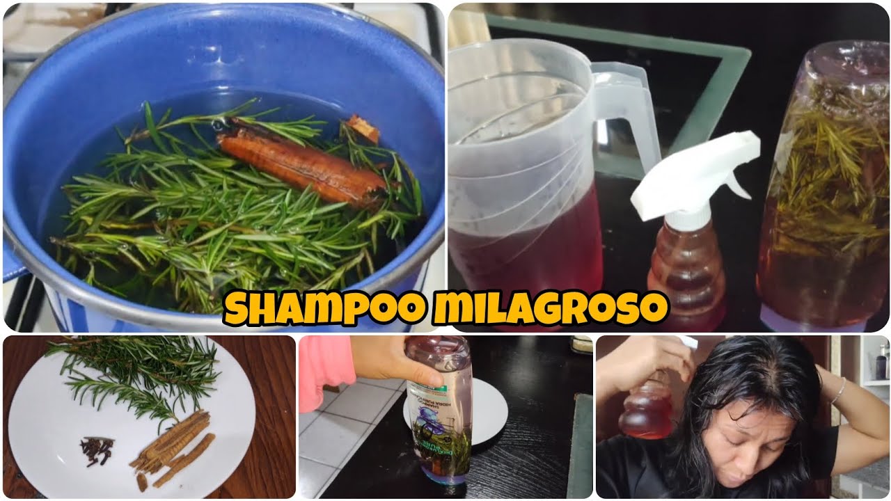 🌿El Mejor SHAMPOO Casero PARA FORTALECER Y ESTIMULAR el crecimiento 