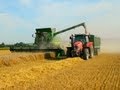 Wheat Harvest 2012.John Deere 9780i CTS & Massey Ferguson 7620