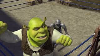 Shrek fighting guards, but with Guns N' Roses music (see desc.)