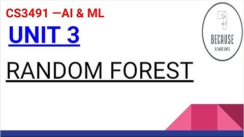 3.9 Random Forest Algorithm in Tamil