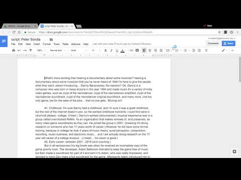 script  Peter Sorota   Google Docs   Google Chrome 1 22 2018 6 00 26 PM