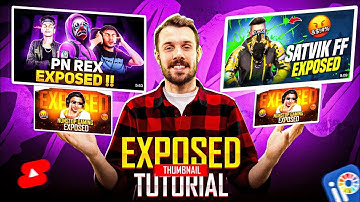 FREE FIRE EXPOSED THUMBNAIL TUTORIAL LIKE 🤯 - @TechProHarsh @relaxharshgamer