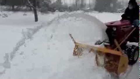 International Cub Cadet 982 snow blowing