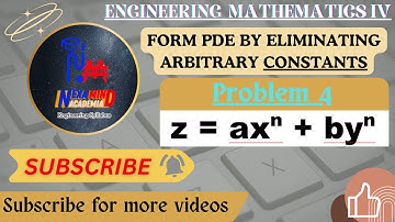 Formation of Partial Differential Equation || Elimination of arbitrary constants || problem 4 || PDE