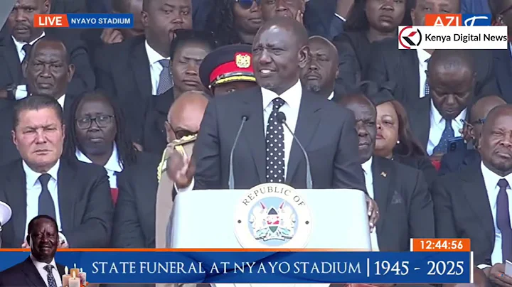 President Ruto's FULL POWERFUL Speech during Raila Odinga's state funeral at Nyayo stadium