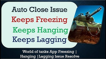 How to Fix World of tanks Auto Close | Keeps Hanging | Freezing | Lagging Issue Solve in Android