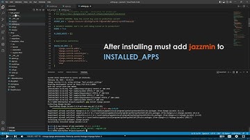 How to install Jazzmin in django admin? | Python tutorial
