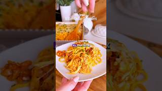 TikTok Made Me Try It: Million Dollar Spaghetti Edition 📲✨ #easyrecipes #spaghetti #cooking #food
