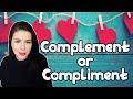 Complement or compliment. What&#39;s the difference? Homophones #Shorts