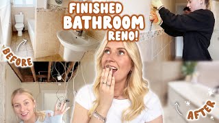FINISHED Bathroom Renovation! 🛁 before, during & REVEAL!