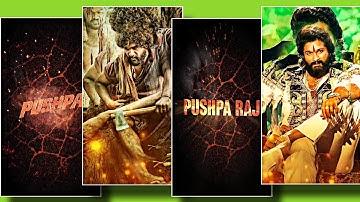 Pushpa video editing kinemaster | pushpa pushpa raj dialogue status | Pushpa status video editing |