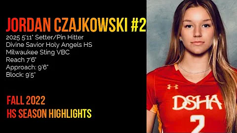 Jordan Czajkowski #2 2025 5'11" Setter/Pin Hitter ...