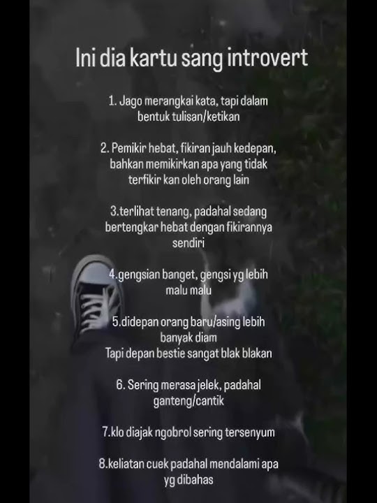 FAKTA ORANG INTROVERT #rekomendasifilm  #introvert