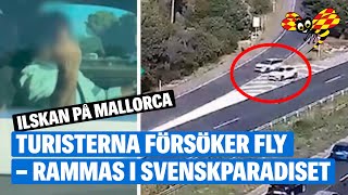 Turisterna försöker fly - rammas i svenskparadiset