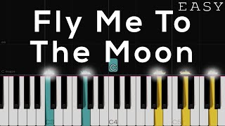 Fly Me To The Moon - Frank Sinatra | EASY Piano Tutorial