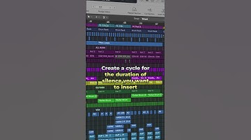 Insert silence between locators in  #logicpro #logicprox #logicprotips #musicproduction #mixing