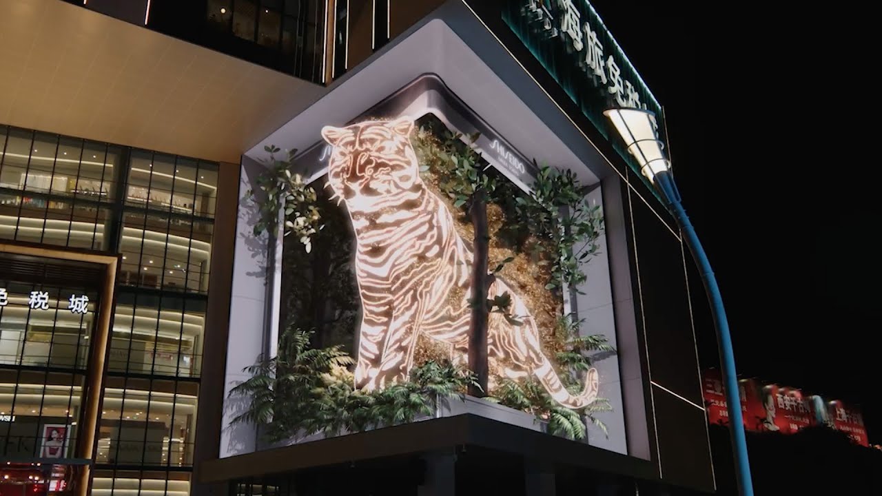 Shiseido APAC Lunar New Year of Tiger Naked Eye 3D Video - YouTube