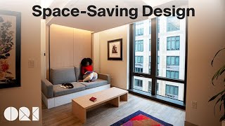 Boston studio apartment EXPANDS with spacesaving design...